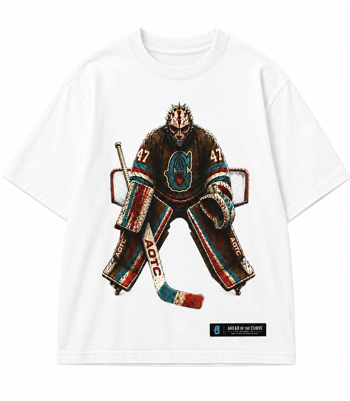Mad Hockey Goalie Tee - White