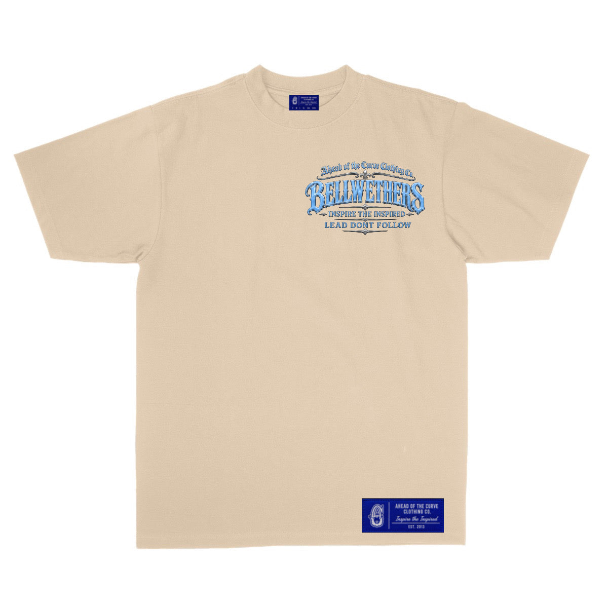 AOTC Lucky Roll Carolina Blue TEE - Beige
