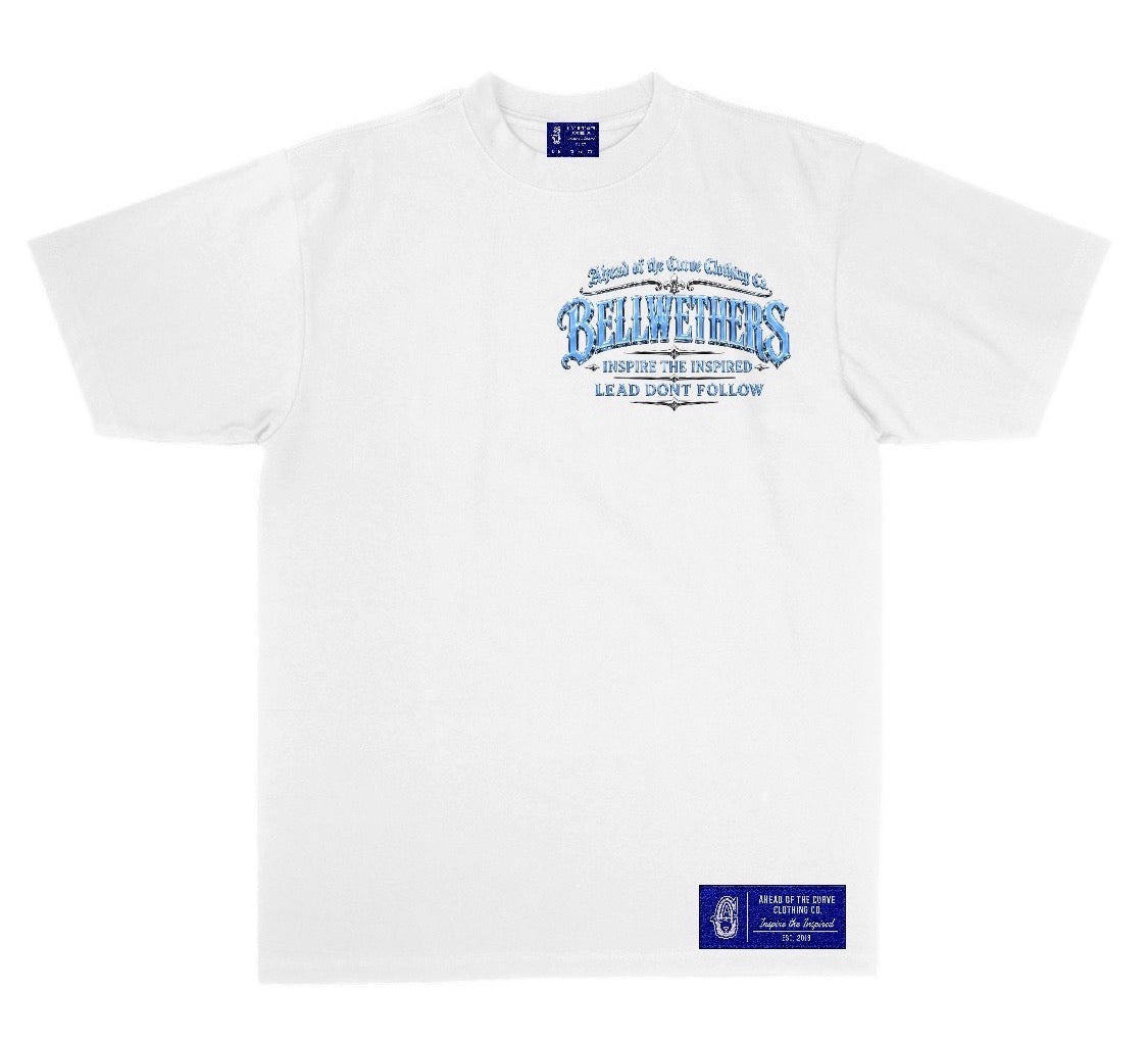 AOTC Lucky Roll Tee Carolina Blue - White