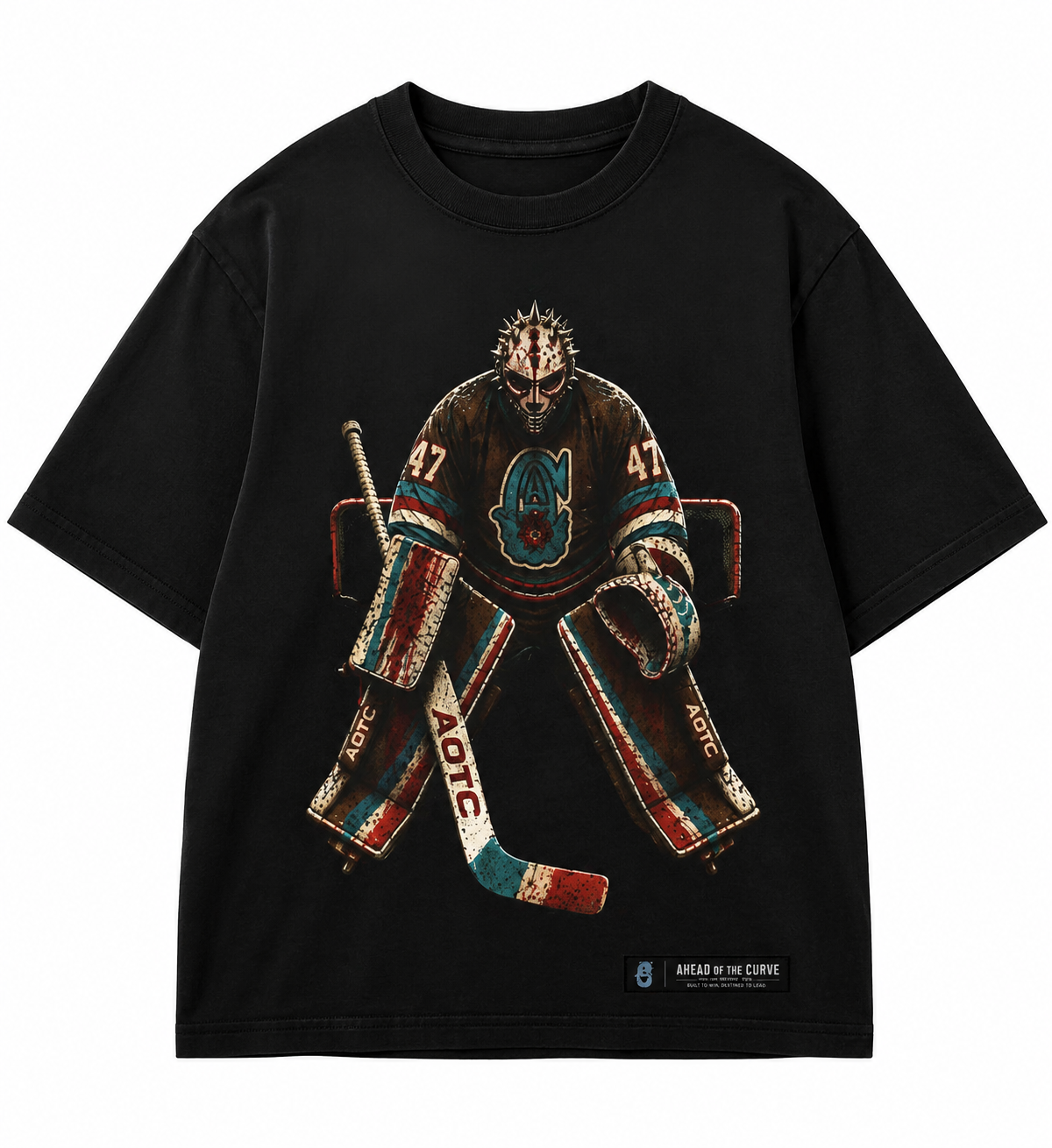 Mad Hockey Goalie Tee - Blk