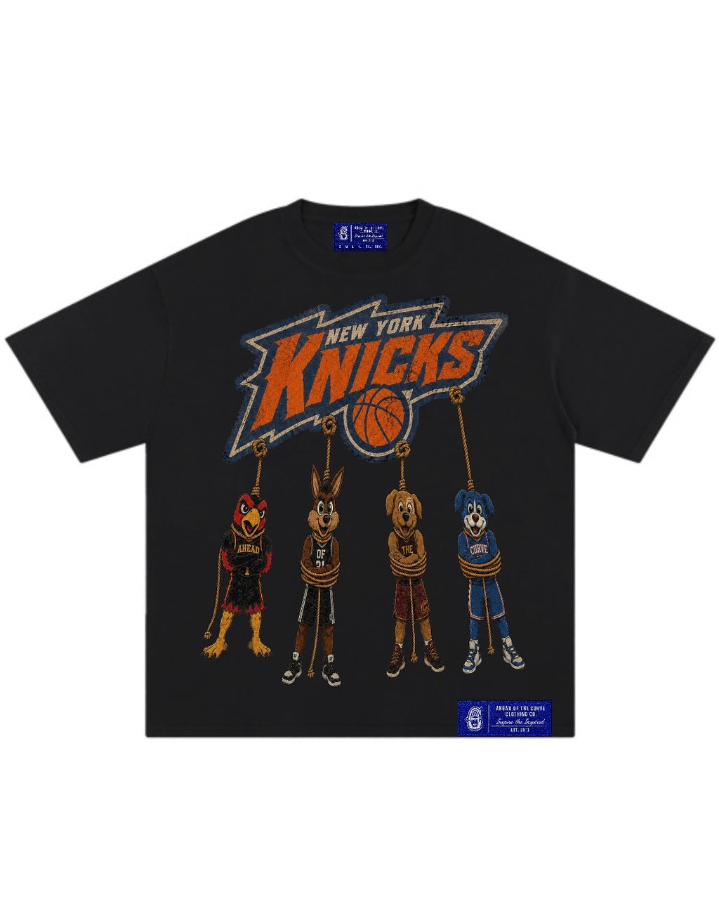 AOTC “State of Mind” 2026 Champions “N.Y. KNICKS” TEE- Black “PRE-ORDER”