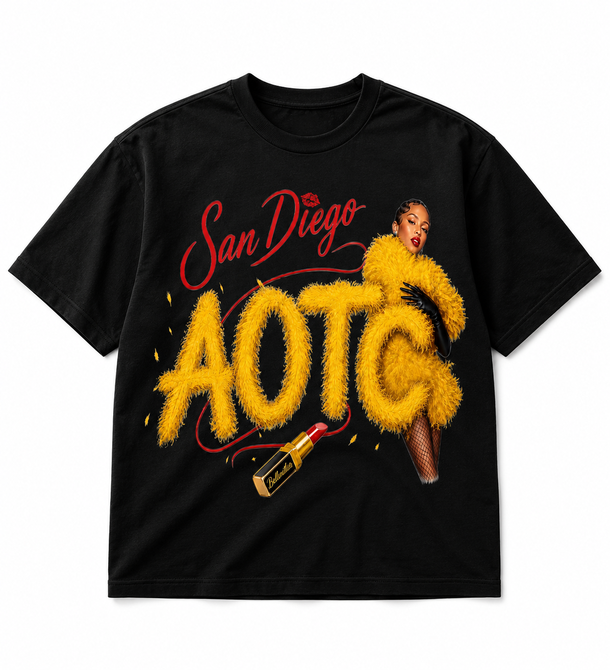 AOTC San Diego Luxe Women’s Tee- Black