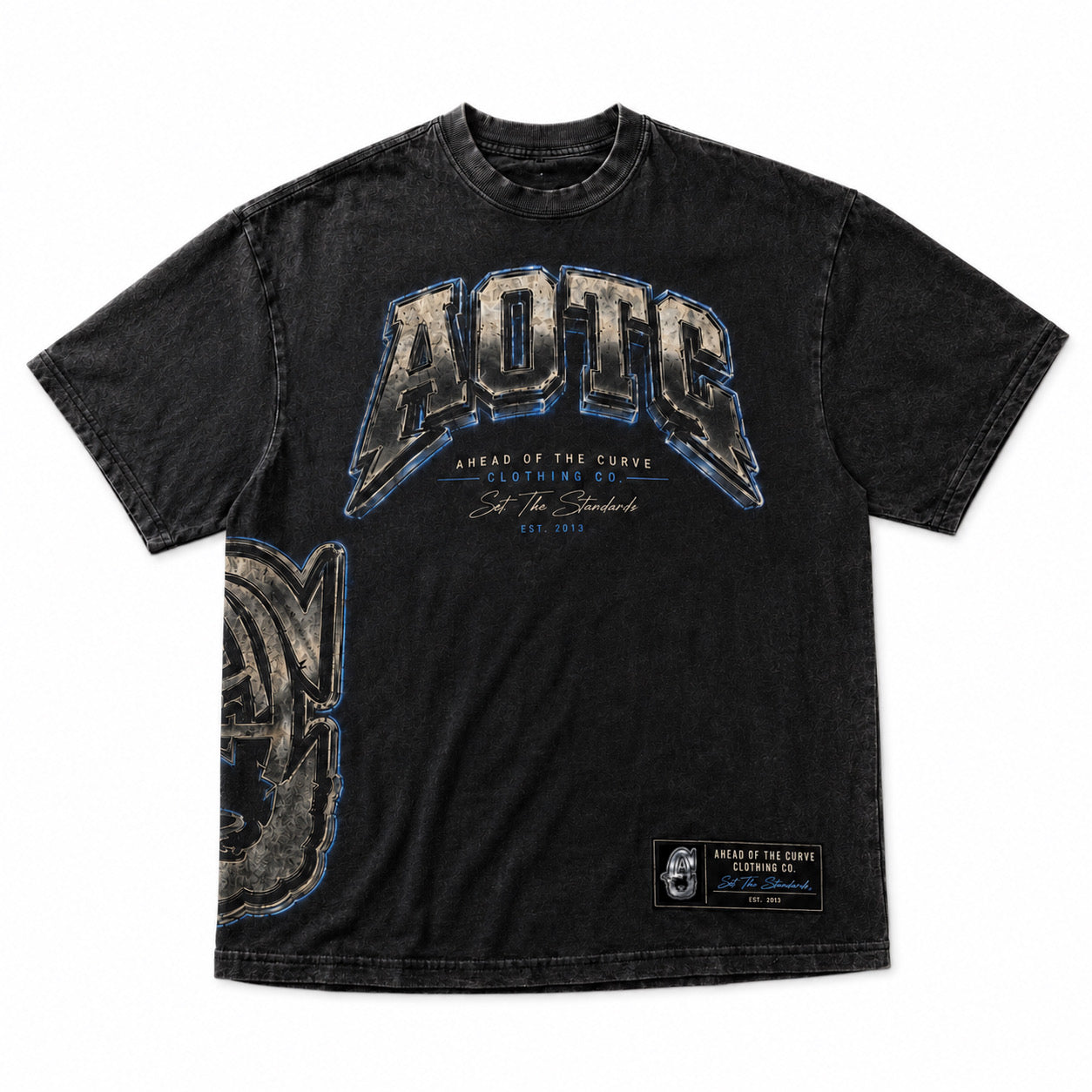 AOTC Forged Ahead Vintage Heavyweight Tee – Black Wash