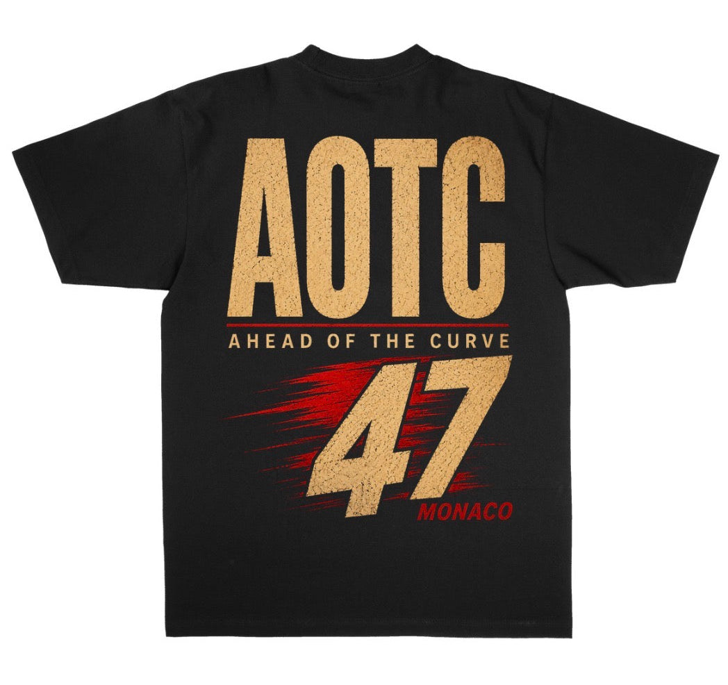 DEVANT LA COURBE™ Monaco Grand Prix Tee- Black
